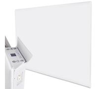 Mylek Wall Mounted Slimline White Panel Heater 1200W Daily And Weekly Timer, Digital Thermostat