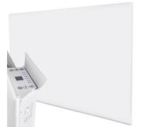 Mylek Wall Mounted Slimline White Panel Heater 2000W Daily And Weekly Timer, Digital Thermostat