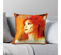 Mylene Farmer Optimistique-moi Square Pillowcase Polyester Linen Velvet Pattern Decorative Throw Pillow Case Sofa Cushion Cover