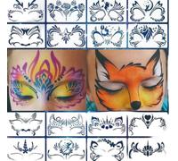 MYLERCT 16 pieces make-up stencils face set (style A), 20 x 12 cm