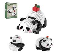 MYLERCT Panda Toy, 3 in 1 Mini Animals Building Block Set (with colour box), 940 Grains Panda Cute Animals Building Sets Suitable for Adults and Children, Gifts for Cultivating Interests and Stimulati