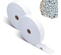 MYLEUS 2 Rolls Jelly Roll Batting Strips - 2.5 Inch Cotton Blend Fleece Batting Roll, 100 Yards for Jelly Roll Rugs, Throw Rugs, Braided Rugs, Quilts & Sewing Projects