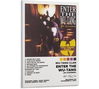 MYLHMPPJH Wu-tang Clan-enter The Wy-tang Poster, Hit Music Album Cover Posters Wall Art Canvas Printing for Bedroom Decoration24x36inch(60x90cm) Frame-style-