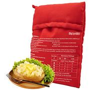 MyLifeUNIT Microwave Potato Bag, Baked Potato Microwave Baking Bag, Red