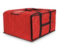 MyLifeUNIT Pizza Bag for Delivery, Thermal Insulated Pizza and Food Delivery Bag, 20" x 20" x 10.5" Pizza Warmer Bag, Holds 4-5 Large 18" Pizza Boxes, Red Hot Pizza Carrier Insulated Bags