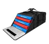 MyLifeUNIT Pizza Bag for Delivery, Thermal Insulated Pizza and Food Delivery Bag, 20" x 20" x 10.5" Pizza Warmer Bag, Holds 5-6 Large 18" Pizza Boxes, Hot Pizza Carrier Insulated Bags