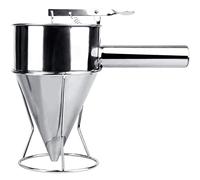 MyLifeUNIT Stainless Steel Pancake Batter Dispenser, Funnel Dispenser with Stand for Takoyaki and Baking