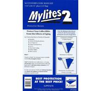 Mylites 2 Mil Comic Book Standard Size 7 1/4" x 10 1/2" Plus 1-1/2" Flap Pack of 50