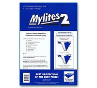 Mylites 2 Standard Magazine 2-Mil Mylar Bags; Size 9" x 11-1/2" Plus 1-1/2" Fold-Over Flap; Pack of 50 - for Magazines