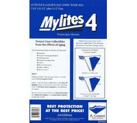 Mylites Heavy Duty 4 mil Comic Book Silver & Golden Age Size 7-3/4" x 10-1/2" Plus 1-1/2" Flap Pack of 50