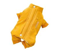 MYLLJBD dog coat Dog Coat Winter Puppy Clothes All-inclusive Down Cotton Coat Teddy Bichon Small Dog Thick Warm Pet Clothing-yellow-xx-large