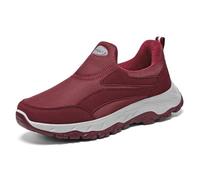 MYLLJBD Shoes Autumn Walking Shoes, Comfortable, Casual, Breathable, and Prevent Feet from Getting Stuffy -Female Red-40