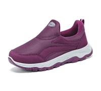 MYLLJBD Shoes Autumn Walking Shoes, Comfortable, Casual, Breathable, and Prevent Feet from Getting Stuffy -Female Purple-36