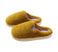 MYLLJBD Slippers They Feature A Thick, Durable, Non-slip Fleece Sole, Making Them Ideal For Staying Warm At Home -yellow-44-45