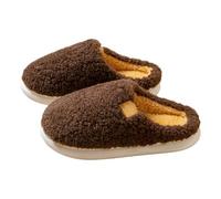 MYLLJBD Slippers They Feature A Thick, Durable, Non-slip Fleece Sole, Making Them Ideal For Staying Warm At Home -dark Brown-44-45