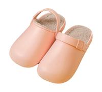 MYLLJBD Slippers Waterproof, Non-slip, And Warm Cotton Slippers, Perfect For Fall Winter Wear Around The House -pink-38-39