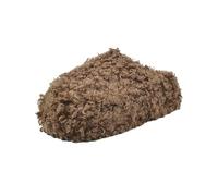 MYLLJBD Women Slippers Women's Fuzzy, Cute Curly Faux Wool Slip-on Memory Foam Slippers-dark Brown-thirty-six