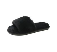 MYLLJBD Women Slippers Women's Plush Faux Fur Flip-flops, Soft And Warm, With A Non-slip Outsole-black-three Thousand Eight Hundred Thirty-nine