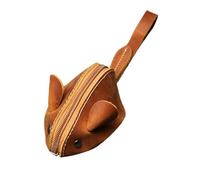 MYLLJBD Women Wallets Women's Storage Bag Retro Style Handmade Coin Purse Card Holder Sports Cute Mini Mouse Leisure Outdoor Bag-Brown