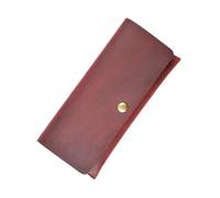 MYLLJBD Women Wallets Women's Wallet Handmade Long Men's Clutch Snap Card Storage Bag Wear-Resistant and Scratch-Resistant Coin Purse-red