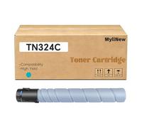 MyllNew TN324 Toner Cartridge TN324K TN324C TN324M TN324Y High Yield Compatible for Konica Minolta Bizhub C258 C308 C368 Printer, High Yield 30,000 Pages Cyan