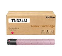 MyllNew TN324 Toner Cartridge TN324K TN324C TN324M TN324Y High Yield Compatible for Konica Minolta Bizhub C258 C308 C368 Printer, High Yield 30,000 Pages Magenta