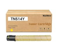 MyllNew TN514 Toner Cartridge TN514K TN514C TN514M TN514Y High Yield Compatible for Konica Minolta Bizhub C458 C558 C658 Printer, High Yield 28,000 Pages Yellow