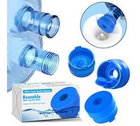 MYLOLF 3 & 5 Gallon Water Jug Cap, Reusable Food Grade Silicone Replacement Cap for 55mm Standard/Screw/Crown Tops Water Bottle and Water Dispensers, Non-Spill & Leak Free - 12PCS