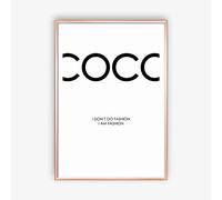 MyMagicMemory Coco Chanel Poster | Perfect and Personalized Gift for Your Best Friends | Customizable Design (DIN A4)