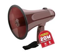 MyMealivos 20W Megaphone Bullhorn-5.4"×8.6" Portable Megaphone Built in Siren & 240s Recording, Volume Control Cover Up to 300 feet+ for Indoor and Outdoor Activities(Coffee)