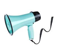 MyMealivos 20W Megaphone Bullhorn-5.4"×8.6" Portable Megaphone Built in Siren & 240s Recording, Volume Control Cover Up to 300 feet+ for Indoor and Outdoor Activities-Teal