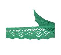 MYMERCERIE 20 m Spool of Diamond Cotton Lace 42 mm Bright Green