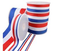 MYMERCERIE French Flag Ribbon - Blue/White/Red - Sold by the Metre - Size 50 mm