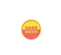 MYMERCERIE Iron-On Patch No Bad Vibes/Good Mood Good Mood 4.8cm x 4.8cm