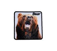 MYMERCERIE Iron-On Patch Wild Animals Bear 6.5 cm x 6.5 cm