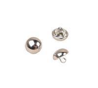 MYMERCERIE Pack of 3 Silver Tail Ball Buttons 10 mm
