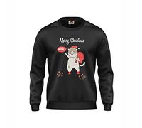 mymixtrendz Kids Boys Girls Unisex Dabbin Santa Gift Merry Long Sleeves Christmas Sweatshirt Top 7/13 Yrs