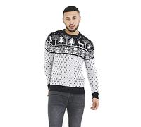 mymixtrendz Men Christmas Premium Beer Novelty Knitted Pullover Reindeer Santa Ho-Ho Chunky Knit Jumper Xmas Sweater Top S-2XL