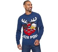 mymixtrendz Mens Knitted Xmas Rudolf Reindeer Snowflake Festive Deer Bambi Christmas Jumper