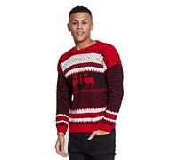 mymixtrendz Mens Xmas Novelty Knitted Christmas Reindeer, to The Pub Jumper Size S-2XL