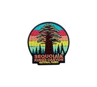 MYMKO Sequoia & Kings Canyon National Parks Souvenir 3" Embroidered Patch | National Park Patch, Iron On/Sew On Patch for Backpacks Jackets Hats Bags, Hiking Adventure Gift for Travelers, Outdoor Lover