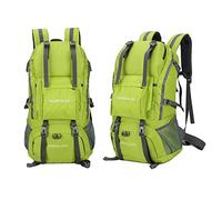 MYMM 50L Waterproof Hiking Backpack, Mountaineering Camping Backpack, Lightweight Outdoor Sports Backpack for Backpacking, Camping, Cycling and Traveling (green)