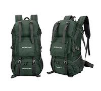 MYMM 50L Waterproof Hiking Backpack, Mountaineering Camping Backpack, Lightweight Outdoor Sports Backpack for Backpacking, Camping, Cycling and Traveling (dark green)