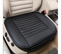 MYMM Comfortable and Breathable Four Seasons General Pu Leather Bamboo Charcoal Breathable Car Interior Seat Cushion Cover Pad Mat for Office Chair Auto Car Supplies (Black)