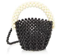 myMo at night Women's Handbag Bag Clutch, Black Wool White, One Size