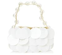 myMo at night Women's Handbag Bag Clutch, Wool White, One Size