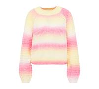 myMo Women's Knitted Jumper, Yellow Pink Multicoloured, XL/XXL