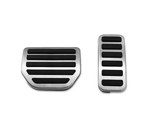 MYMOCCY No Drill Gas Brake Accelerator Pedal Cover Compatible with Range Rover Sport 2005-2013, Land Rover Discovery 4 LR4 2010-2016 Interior Parts Stainless Steel Pedal