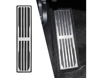 MYMOCCY Stainless Steel Foot Rest Pedal Footrest Pad Cover Fit for Jaguar XE XF XJL F-Pace F-Type Accessories Anti-Slip Plate
