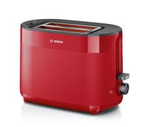 Mymoment 950W 2-Slot Electric Toaster, Red